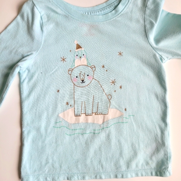 Cat & Jack Toddler Girl Bundle 4 Long Sleeved Graphic Tees size 18M - Picture 12 of 16